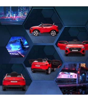 12V Kids Electric Ride-On Car/ w Remote Control, Lights, Music - Red