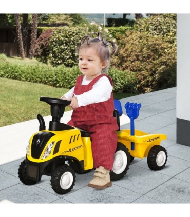 Ride On Tractor Toddler Walker Foot To Floor Slider 12-36 Months Yellow HOMCOM