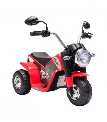 Kids 6V Electric Motorcycle Ride-On Toy Battery 18 - 36 Months Red HOMCOM