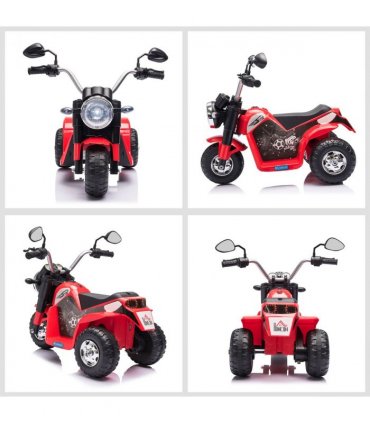 Kids 6V Electric Motorcycle Ride-On Toy Battery 18 - 36 Months Red HOMCOM