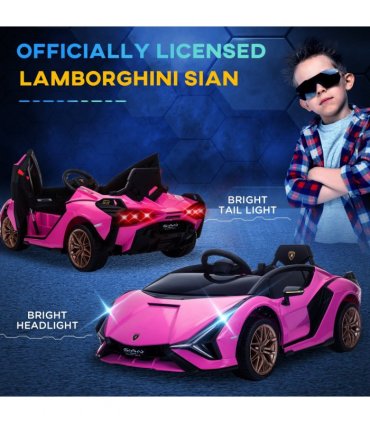 Lamborghini SIAN 12V Kids Electric Ride On Car Toy w/ Remote Control HOMCOM