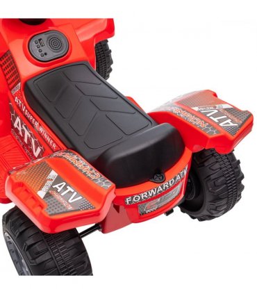 Kids Electric Ride on Car Toddler Quad Bike ATV Red 6V 45H x 70L x 42Wcm