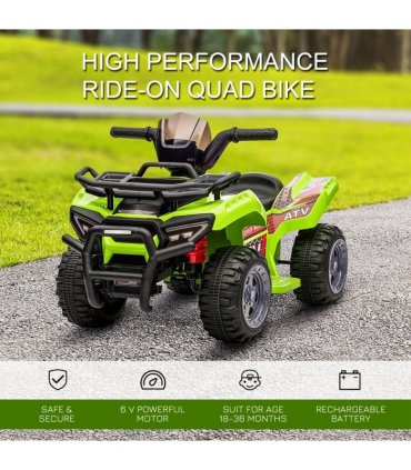 6V Kids Electric Ride on Car Toddler Quad Bike ATV for 18-36 month
