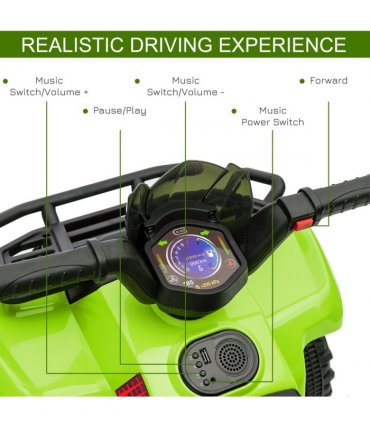 6V Kids Electric Ride on Car Toddler Quad Bike ATV for 18-36 month