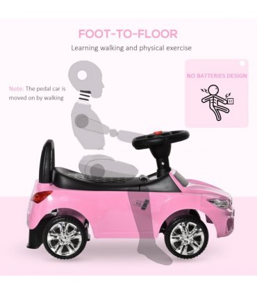 Ride on Car Baby Toddler Walker Foot to Floor Sliding Car Slider Pink