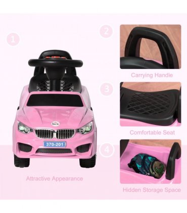 Ride on Car Baby Toddler Walker Foot to Floor Sliding Car Slider Pink