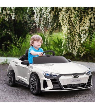 Audi RS e-tron GT Licensed 12V Kids Electric Ride on W/ Remote, White