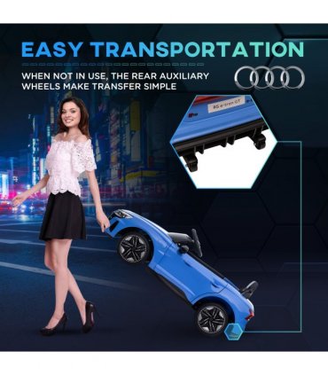 Audi RS e-tron GT Licensed 12V Kids Electric Ride on W/ Remote, Blue