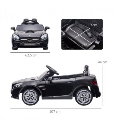 Benz 12V Kids Electric Ride On Car W/ Remote Control Music Black