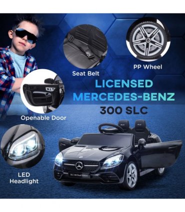 Benz 12V Kids Electric Ride On Car W/ Remote Control Music Black