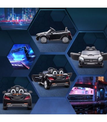 Benz 12V Kids Electric Ride On Car W/ Remote Control Music Black