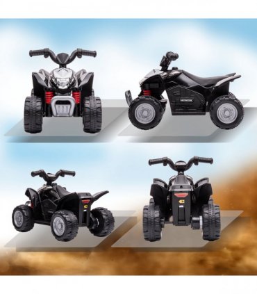 Honda Licensed Kids Electric Quad Bike 6V ATV Ride On 1.5-3 Years Black