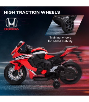 Honda Licensed 6V Kids Electric Motorbike Ride On Car for 3-5 Years Red HOMCOM