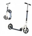 HOMCOM Kick Scooter Commuter Adjustable Height Wheels Foldable Aluminium White