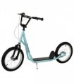 HOMCOM 90-96cm Kids Kick Scooter Adjustable Handlebar Inflatable Wheels Blue