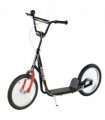 Kids Kick Scooter 90-96cm Adjustable Handlebar Inflatable Wheels Black Steel