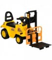 HOMCOM Kids Ride on Forklift Truck w/ Fork Tray, Under Seat Storage, Backrest