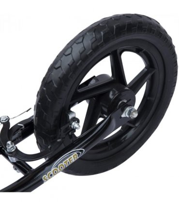 Push Scooter Teen Kids Stunt Bike Ride On with 12" EVA Tyres, Black HOMCOM