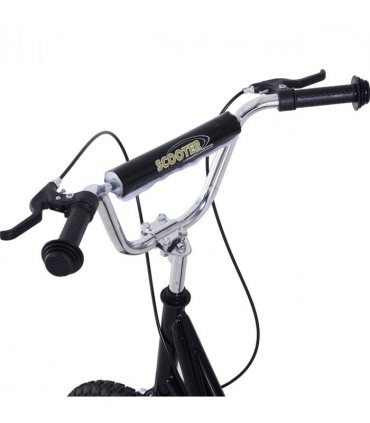 HOMCOM Teen Scooter Adjustable Height Dual Brakes Rubber Wheels Kickstand,