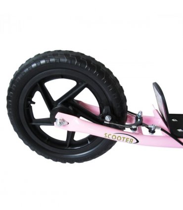 Push Scooter Teen Kids Stunt Bike Ride On with 12" EVA Tyres, Pink HOMCOM