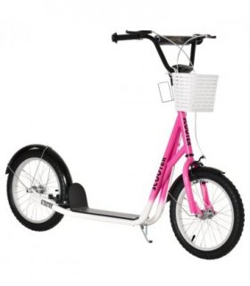 HOMCOM Kids Kick Scooter Teen Ride On Adjustable Children Scooter with Brakes