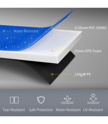 Trampoline Pad Surround Pad Thick Foam Replacement Spare Blue 366cm 12ft