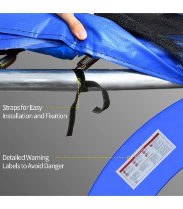 Trampoline Pad Surround Pad Thick Foam Replacement Spare Blue 366cm 12ft