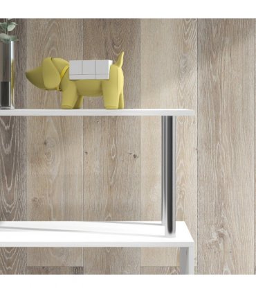 Bookcase White 5-Tier S-Shaped Modern Design Room Divider 80x30x145cm 25kg