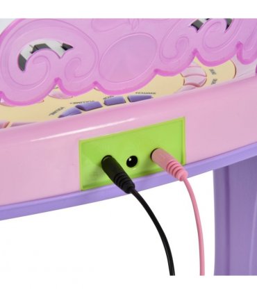 Mini Battery Organ Piano Microphone Stool 32 Key Keyboard Kids Toy