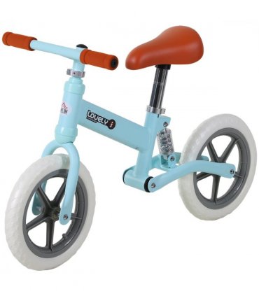 Kid Balance Bike ChildrenBicycle Adjustable Seat 2-5 Years No Pedal Metal Blue