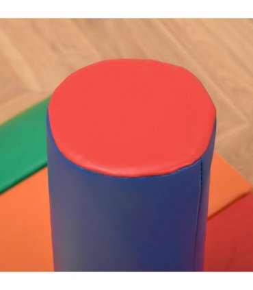 HOMCOM 7 Pcs Kids Soft Foam Puzzle Play Blocks Set Learning Toddler Activity