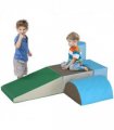 HOMCOM 5 Piece Soft Safe Foam Playset Climb and Crawl Activity Toy for Toddler