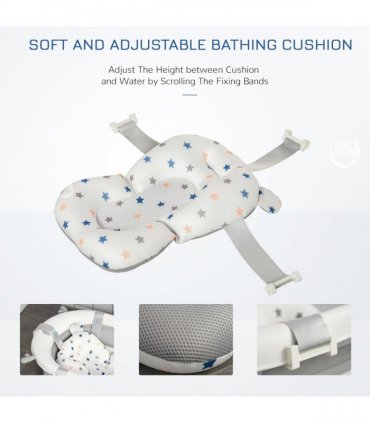 Foldable Baby Bath Tub Ergonomic with Temperature-Induced Water Plug