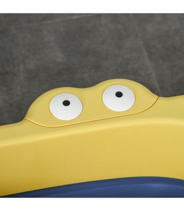 Foldable Baby Bathtub for Newborns Infants Toddlers w/ Stool - Yellow