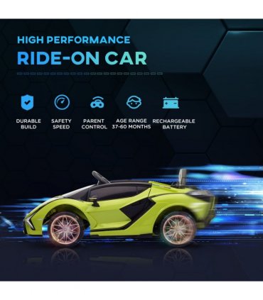 Lamborghini SIAN 12V Kids Electric Ride On Car Toy w/ Remote Control HOMCOM