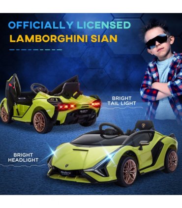 Lamborghini SIAN 12V Kids Electric Ride On Car Toy w/ Remote Control HOMCOM