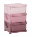 HOMCOM Kids Storage Units with Drawers 3 Tier Chest Vertical Dresser Tower