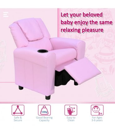 Kids Recliner Armchair Games Chair Children Seat Girls Boys Sofa HOMCOM