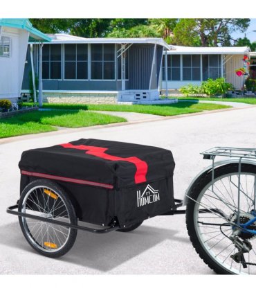 Elite Two-Wheel Bicycle Large Cargo Wagon Trailer with Folding Storage