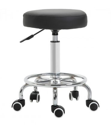 Adjustable Stool PU Leather and Footrest