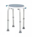 Shower Stool 360 Degree Swivel Seat Bath Adjustable Height Aluminium Blue