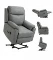 Power Lift Chair Electric Riser Recliner with Remote Control, Grey HOMCOM