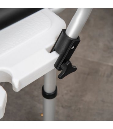 Adjustable Shower Stool with Suction Foot Pads for Elderly Disabled
