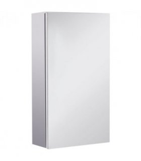 Stainless steel cabinet wall-mounted mirror cabinet silver 55cm x 30cm x 14 cm