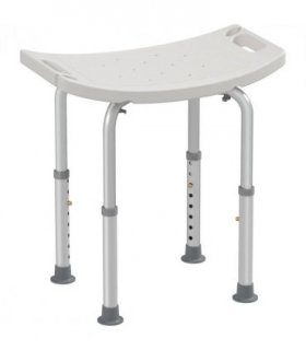 Mobility Shower and Bath Stool Bench Cream Aluminum 20x12x35 inches Lightweight