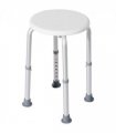 Shower Chair Bath Seat Aluminium White 35.5-54H X 32.2W x 41Dcm Mould Resistant