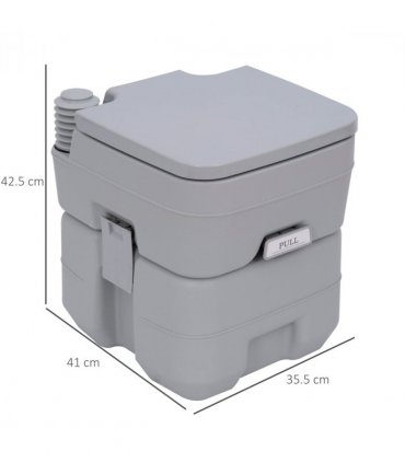 20L Camping Toilet Portable Travel WC Caravan Picnic Fishing Restroom Outsunny