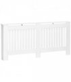 HOMCOM Radiator Cover Painted Slatted MDF Cabinet Lined Grill 172x19x81.5cm