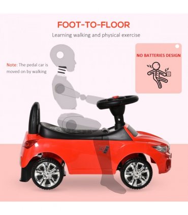 Ride on Car Baby Toddler Walker Foot to Floor Sliding Car Slider Red