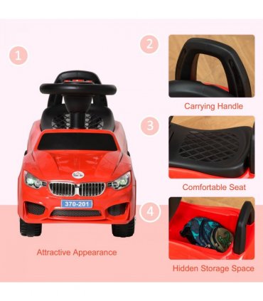 Ride on Car Baby Toddler Walker Foot to Floor Sliding Car Slider Red